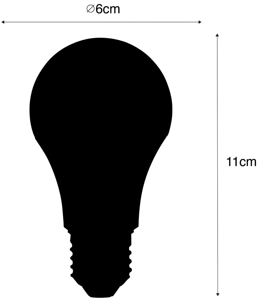 Conjunto de 3 Lâmpadas LED Inteligentes E27 A60 Mate RGBW 8,5W 806lm 2700K