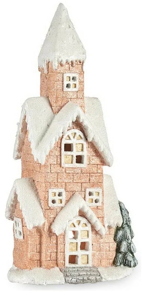 Figura Decorativa Cor de Rosa Música Natal Leve LED Casa Magnésio (25 X 52 X 15 cm)