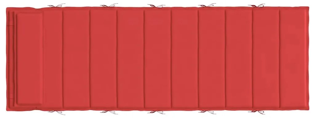 Almofadão p/ espreguiçadeira 180x60x4 cm tecido oxford vermelho