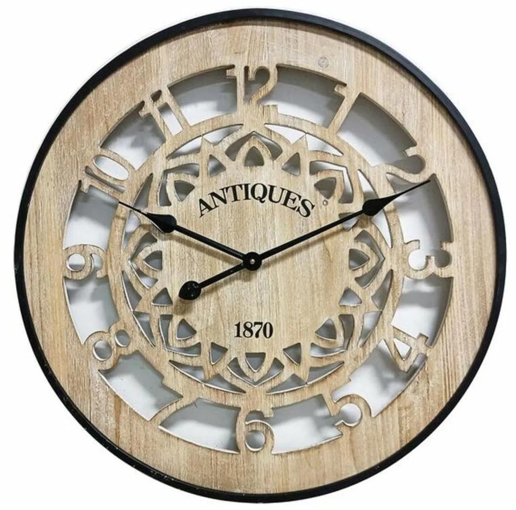 Relógio de Parede Versa Madeira MDF/Metal (4,5 x 60 x 60 cm)