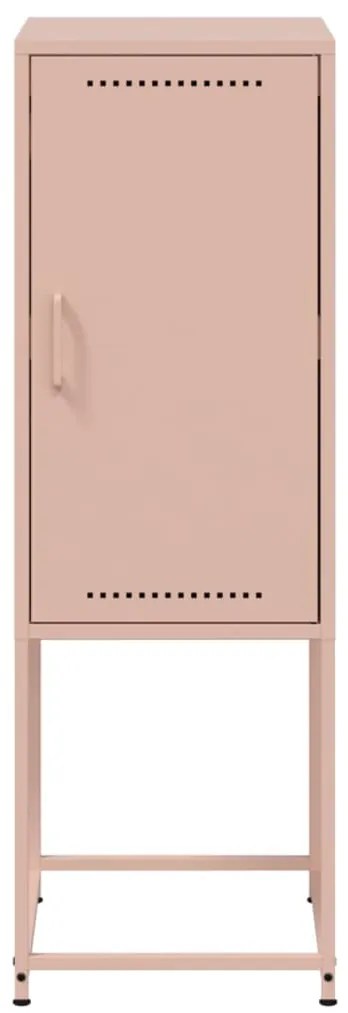 Aparador alto 36x39x107 cm aço rosa