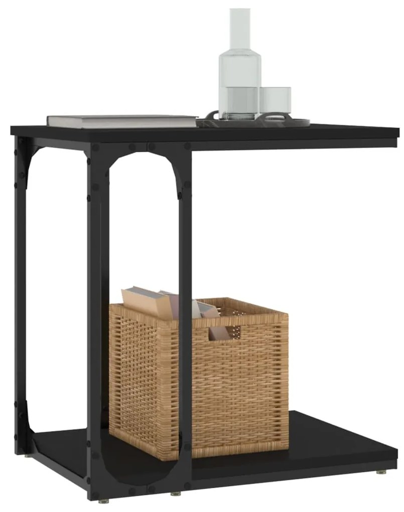 Mesa de apoio 50x35x52 derivados de madeira preto