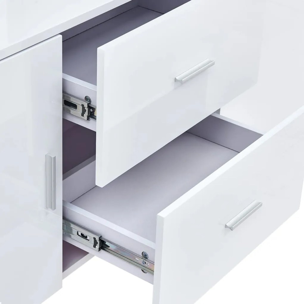 Aparador 160x40x70 cm MDF branco