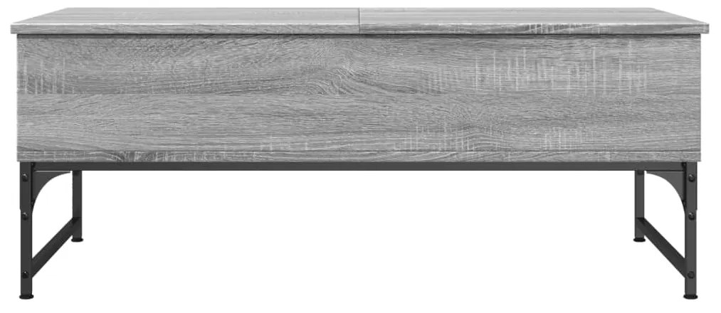 Mesa de centro 100x50x40cm deriv. madeira/metal cinzento sonoma