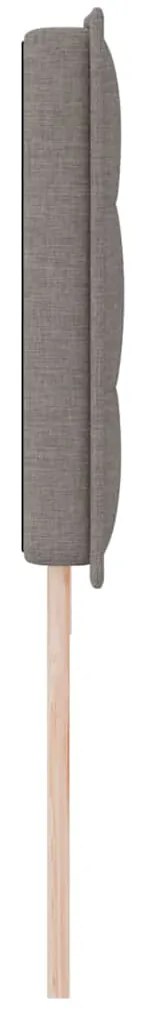 Cabeceira vidaXL Design Linhas Taupe 200 cm Tecido
