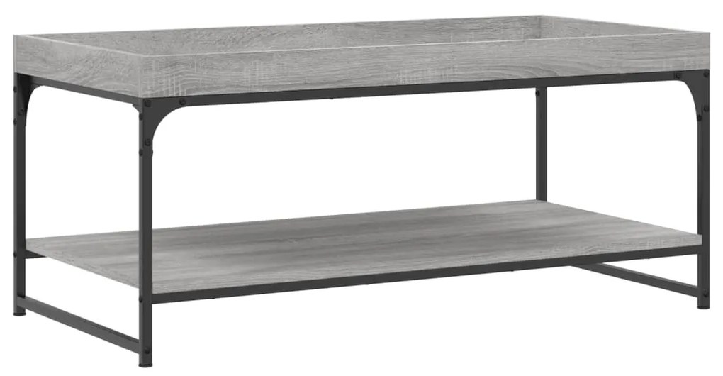 Mesa de centro 100x49x45 cm derivados de madeira cinza sonoma