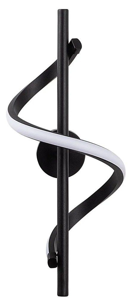 Candeeiro de Parede Likma - Preto - 16cm x 41cm x 25cm
