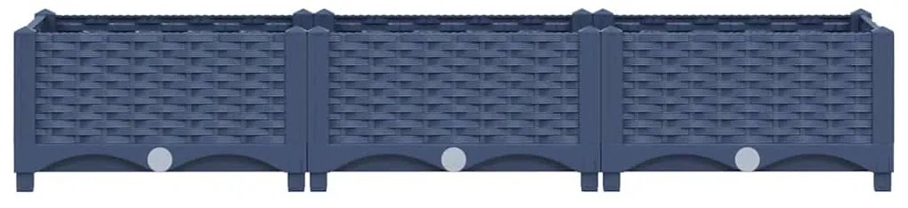 Canteiro elevado 120x40x23 cm polipropileno