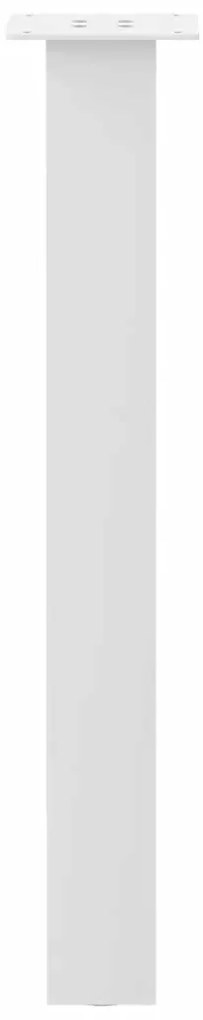 Pés de mesa de console 4 peças, branco, 72 cm, aço