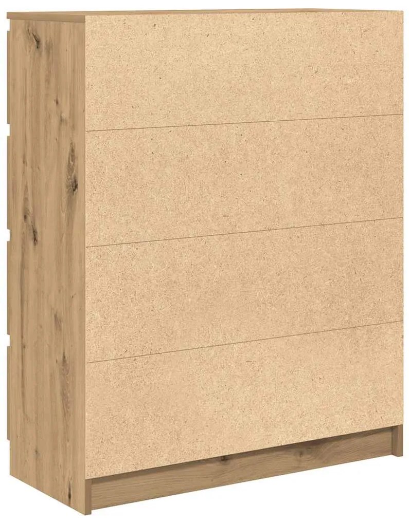 Aparador 80x35x99 cm derivados de madeira carvalho artisiano