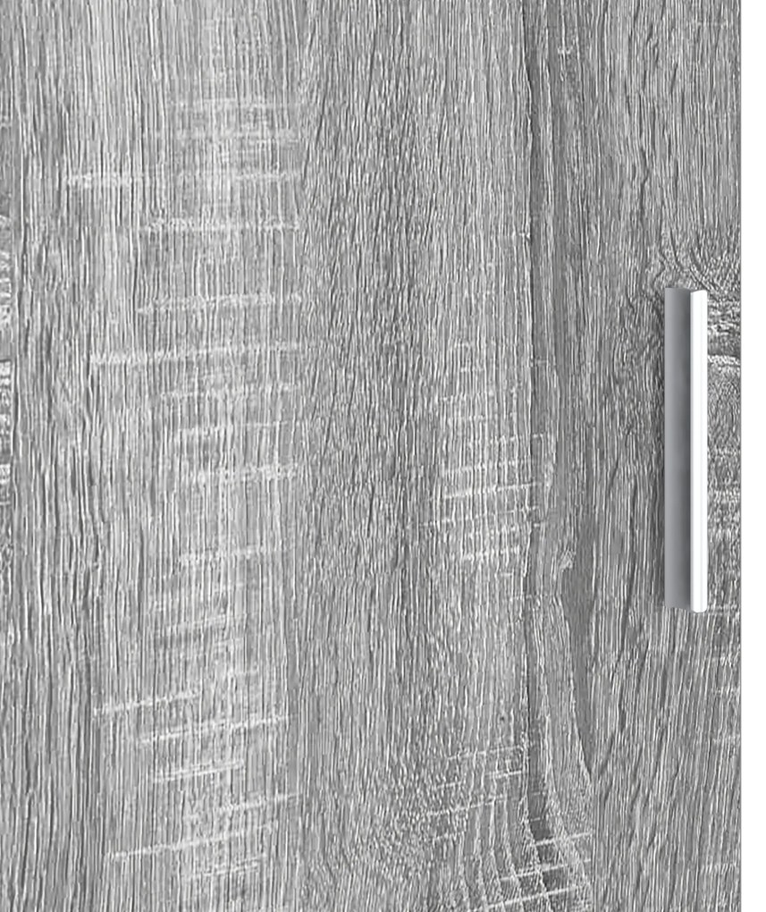 Escrivaninha com Armazenamento Cinza Sonoma Madeira Derivada