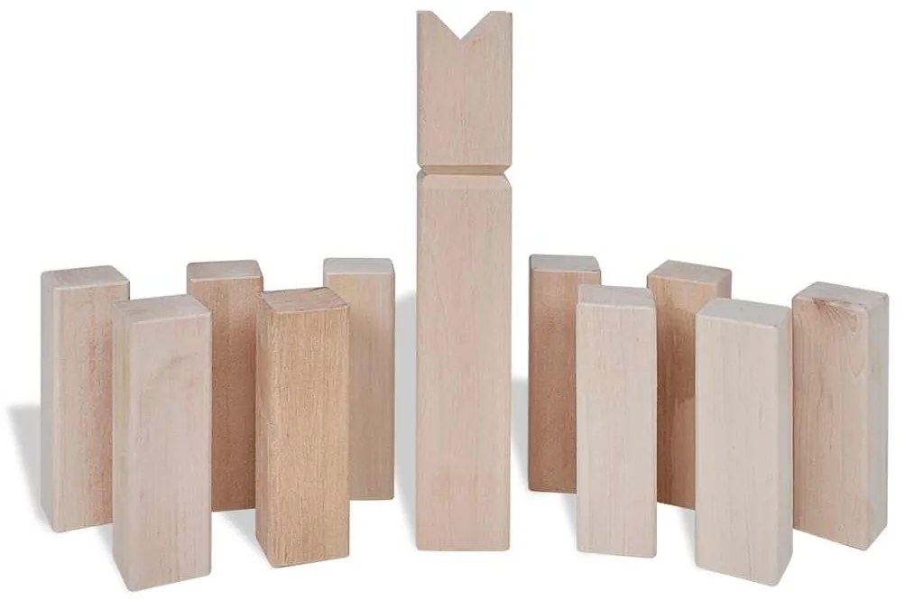 Conjunto de jogo Kubb madeira