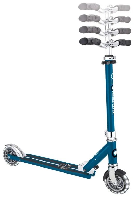 Trotinete Infantil com Rodas LED – Flow Element Lights – Prateado Crom
