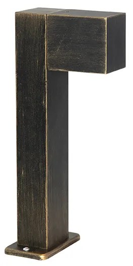 Candeeiro de pé industrial para exterior ouro antigo 35 cm IP44 - Baleno