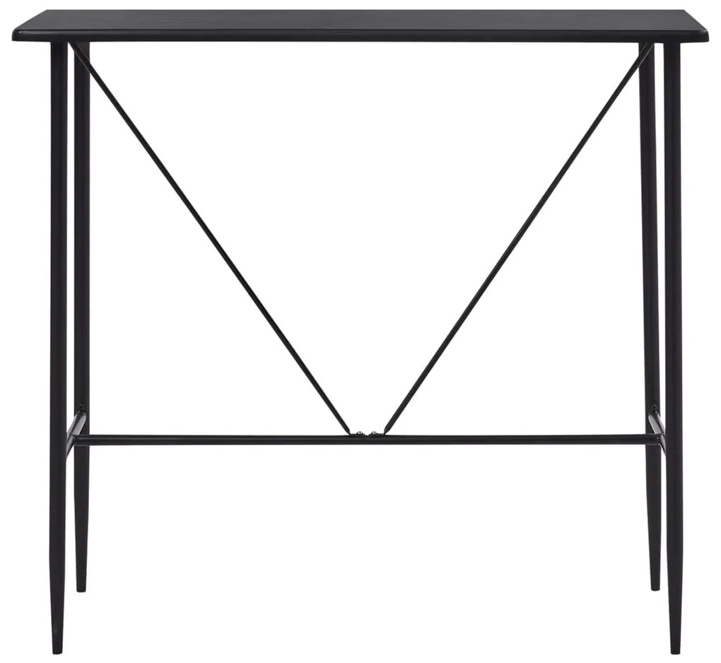 Mesa de bar 120x60x110 cm MDF preto