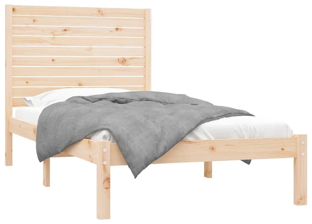 Estrutura de cama 100x200 cm madeira maciço