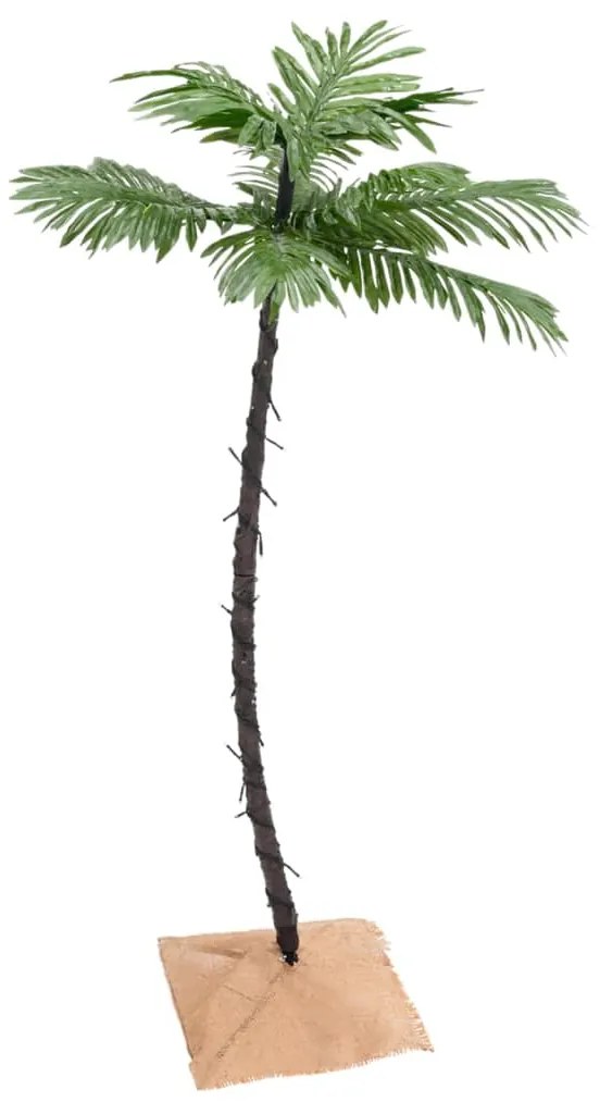 Palmeira c/ 72 luzes LED 120 cm branco quente