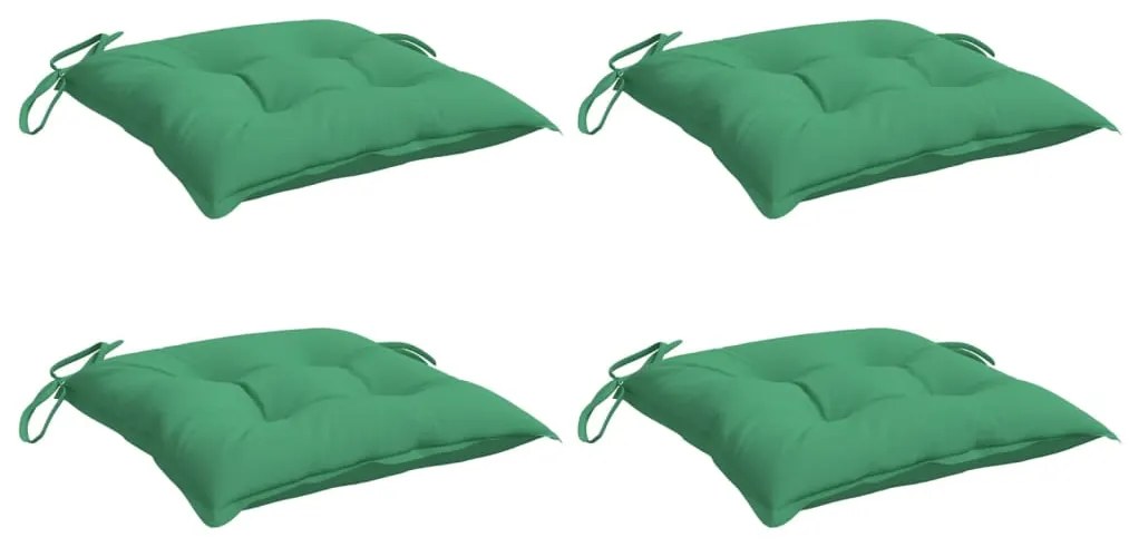 Almofadões para móveis de paletes 4 pcs tecido oxford verde