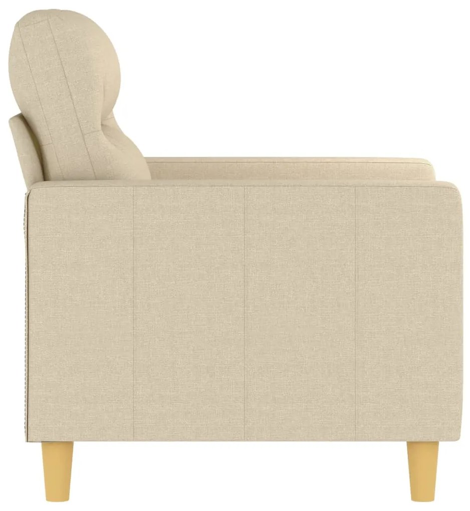 Poltrona 60 cm tecido cor creme