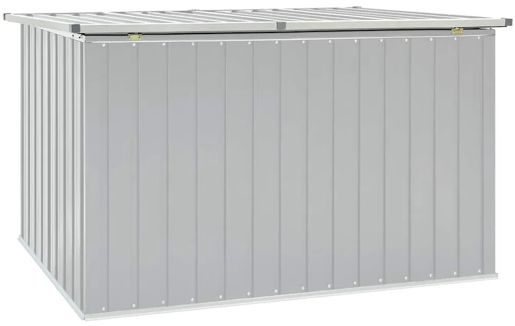 Caixa de arrumação para jardim 171x99x93 cm cinzento