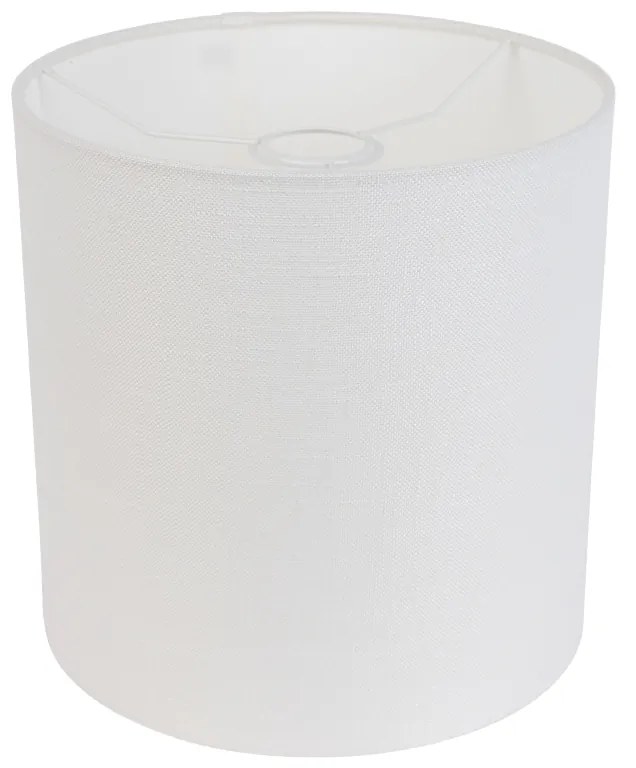 Abajur de tecido branco 25/25/25