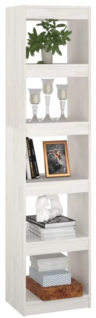 Estante/divisória 40x30x167,5 cm pinho maciço branco