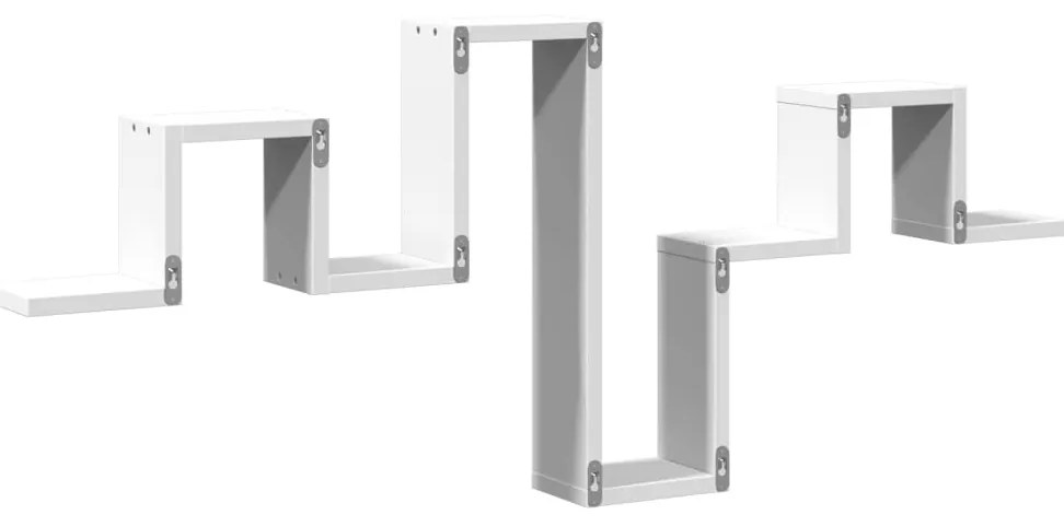 Estante de parede 104,5x10x43 cm derivados de madeira branco