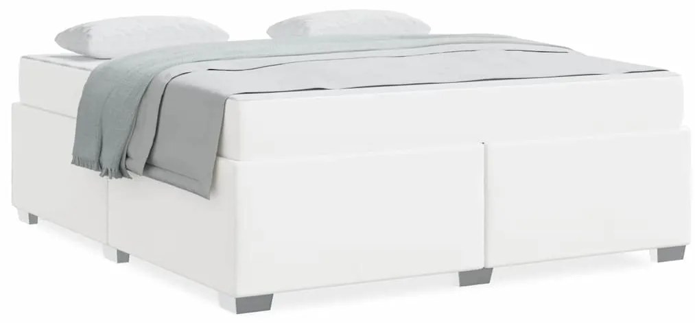 Estrutura da Cama Outros Branco 180 x 200 cm Couro sintético