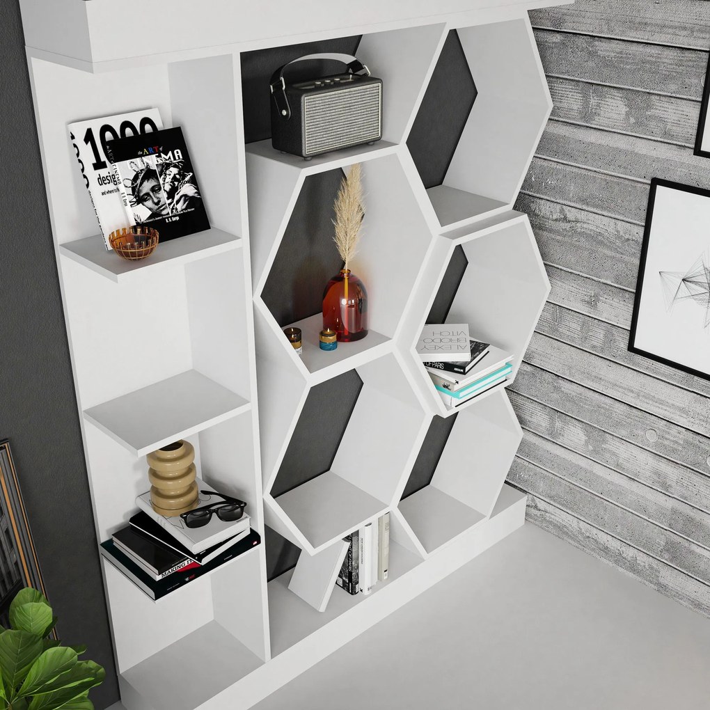 Estante Sueno – Branco – 140x29,6x177,4 cm