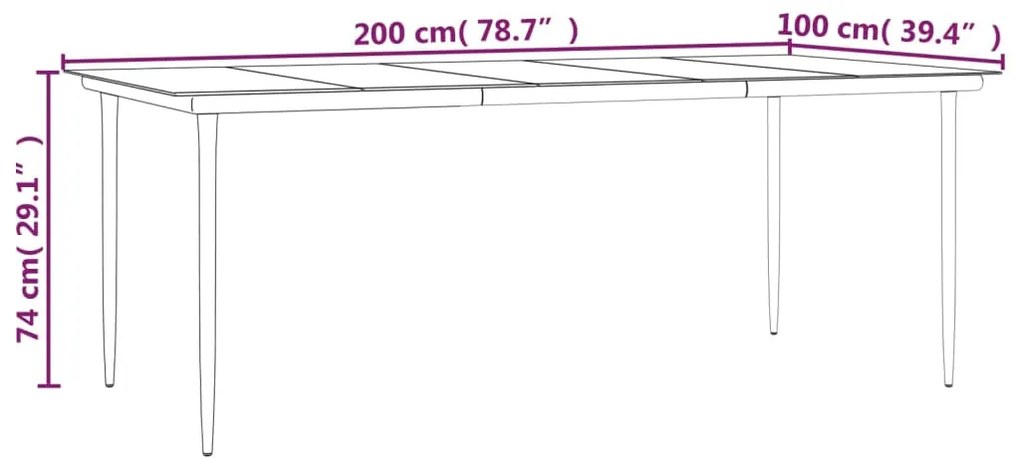 9 pcs conjunto de jantar p/ jardim com almofadões vime PE bege