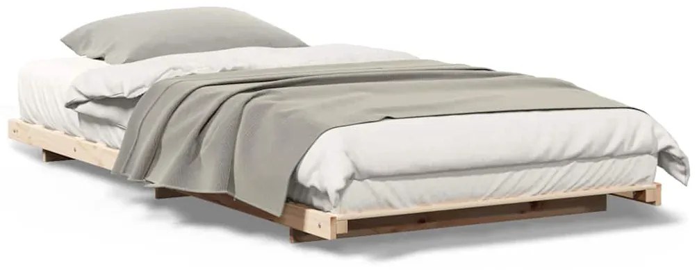 Estrutura de cama de chão Castanho 100 x 200 cm