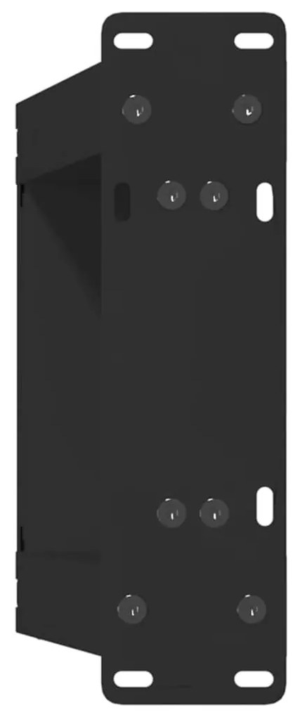 Pés para mesa de centro em formato de U, 2 peças, preto, 30x(30-31) cm