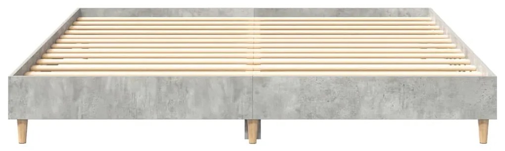 Estrutura cama s/ colchão 160x200cm cinza cimento