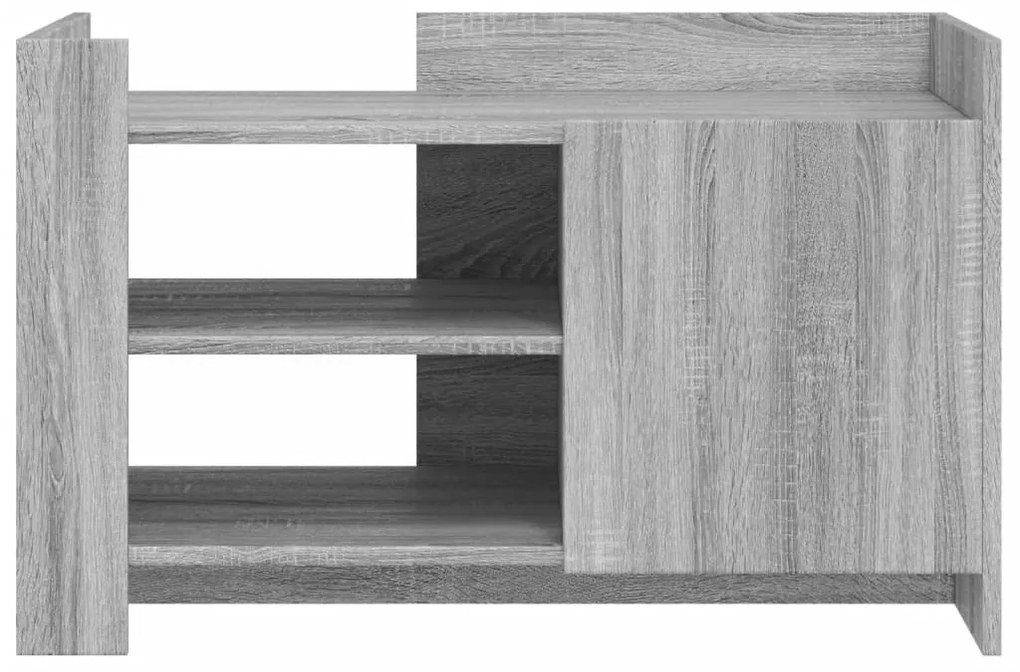Mesa de centro 80x50x50 cm derivados de madeira cinzento sonoma