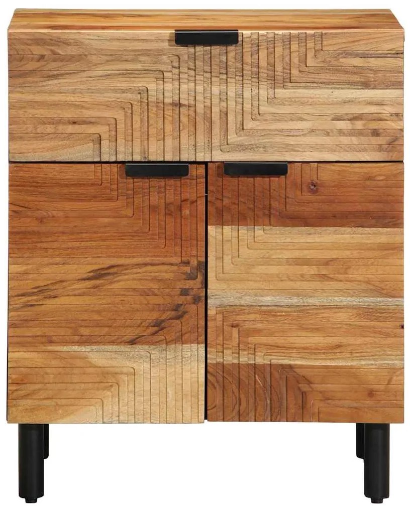 Mesa de cabeceira vidaXL 50x33x60 cm Madeira maciça de acácia