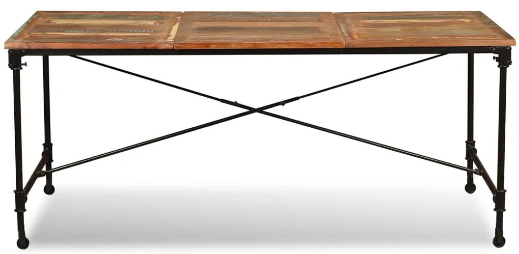 Mesa de jantar madeira reciclada maciça 180 cm