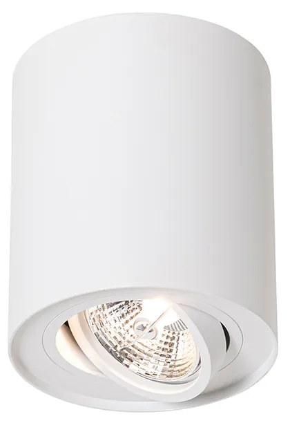Foco de teto moderno branco rotativo e inclinável AR70 - Rondoo Up Moderno