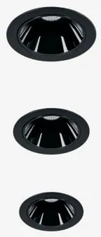 Pack De 3 Downlights Led Embutidos Com Molduras Ø5 Cm Para Exterior Em Alumínio Com Acendimento E Apagamento Progressivo Luisian Branco Cálido 2700k &