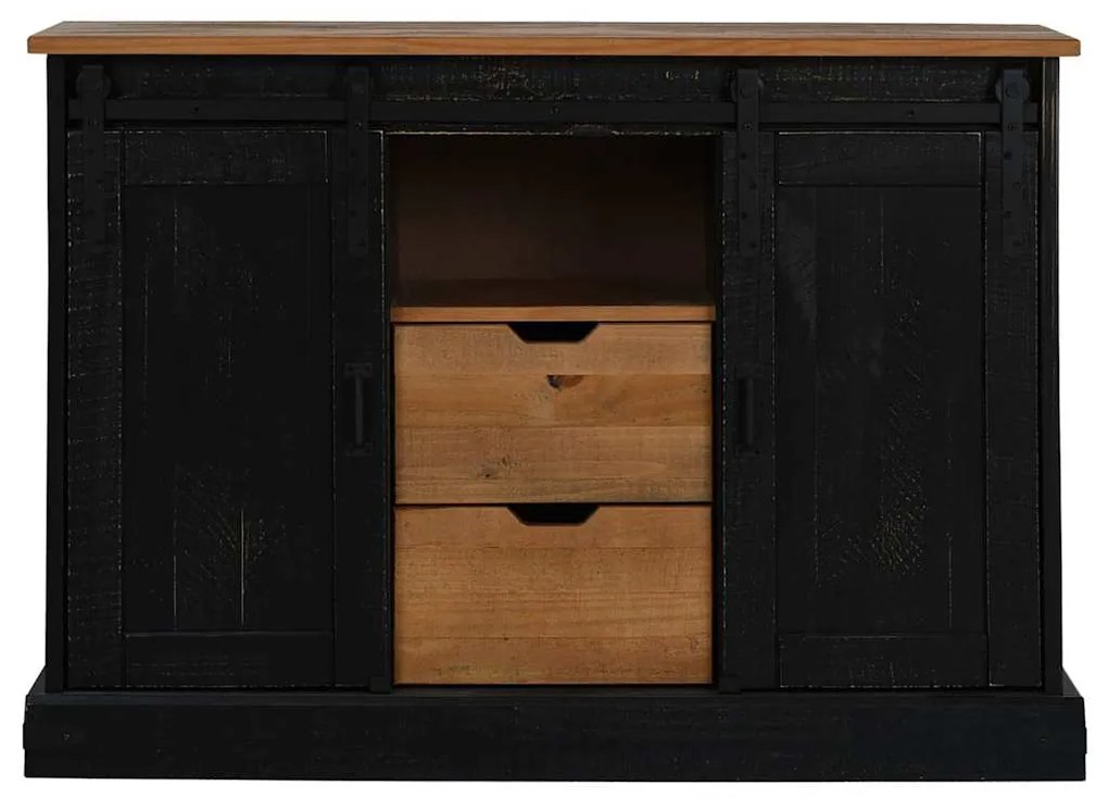 Aparador HALDEN 2 portas de correr 112x40x80 cm Madeira maciça