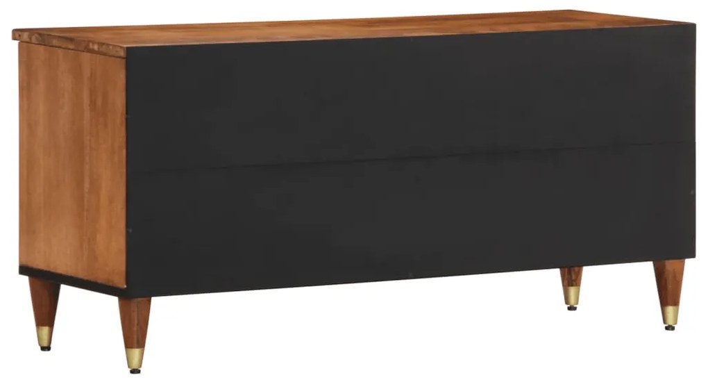 Móvel de TV 100x33x46 cm madeira de mangueira maciça