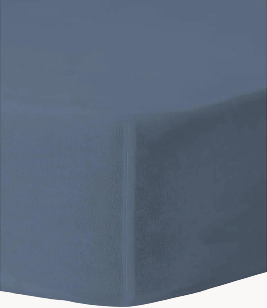 Lençol elástico artesanal em percal de algodão para cama boxspring Nina