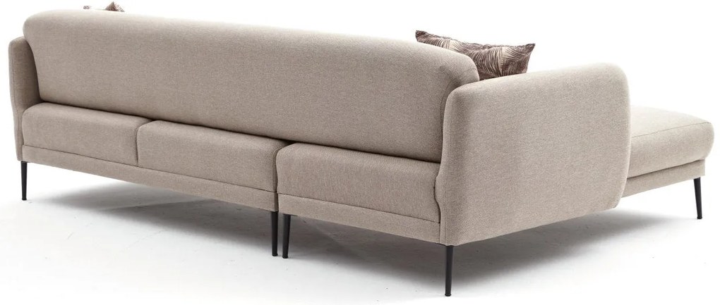 Sofá-Cama de Canto Venus – Creme – 265x80x163 cm