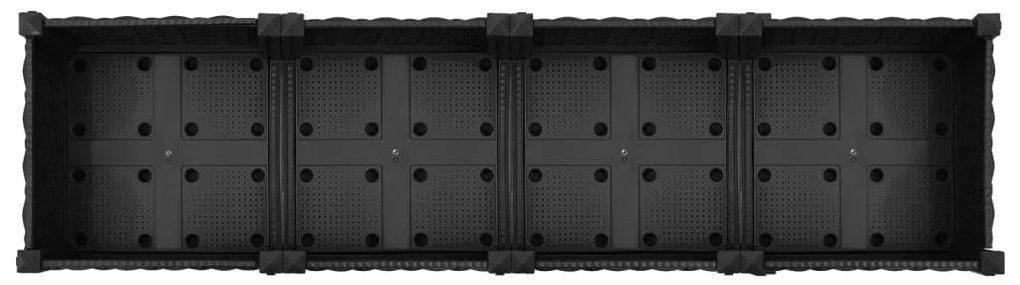 Canteiro elevado 160x40x23 cm polipropileno