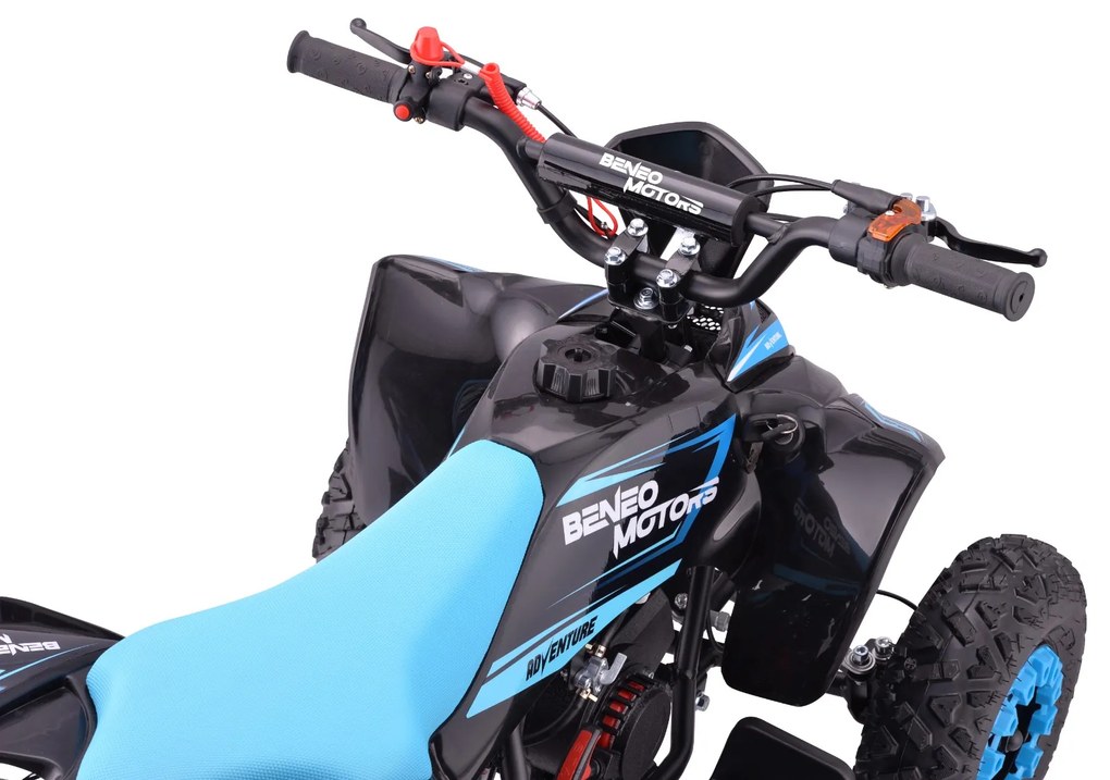 Moto 4 para crianças Gasolina 50cc ATV Motors Adventure Azul