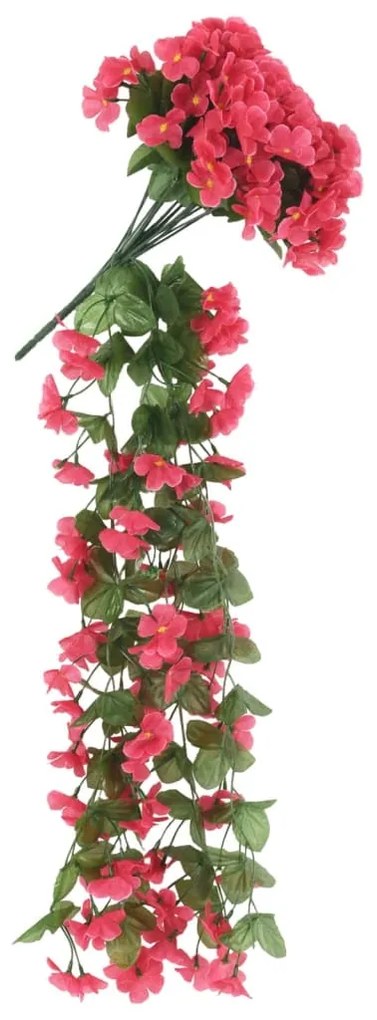 Grinaldas de flores artificiais 3 pcs 85 cm rosa