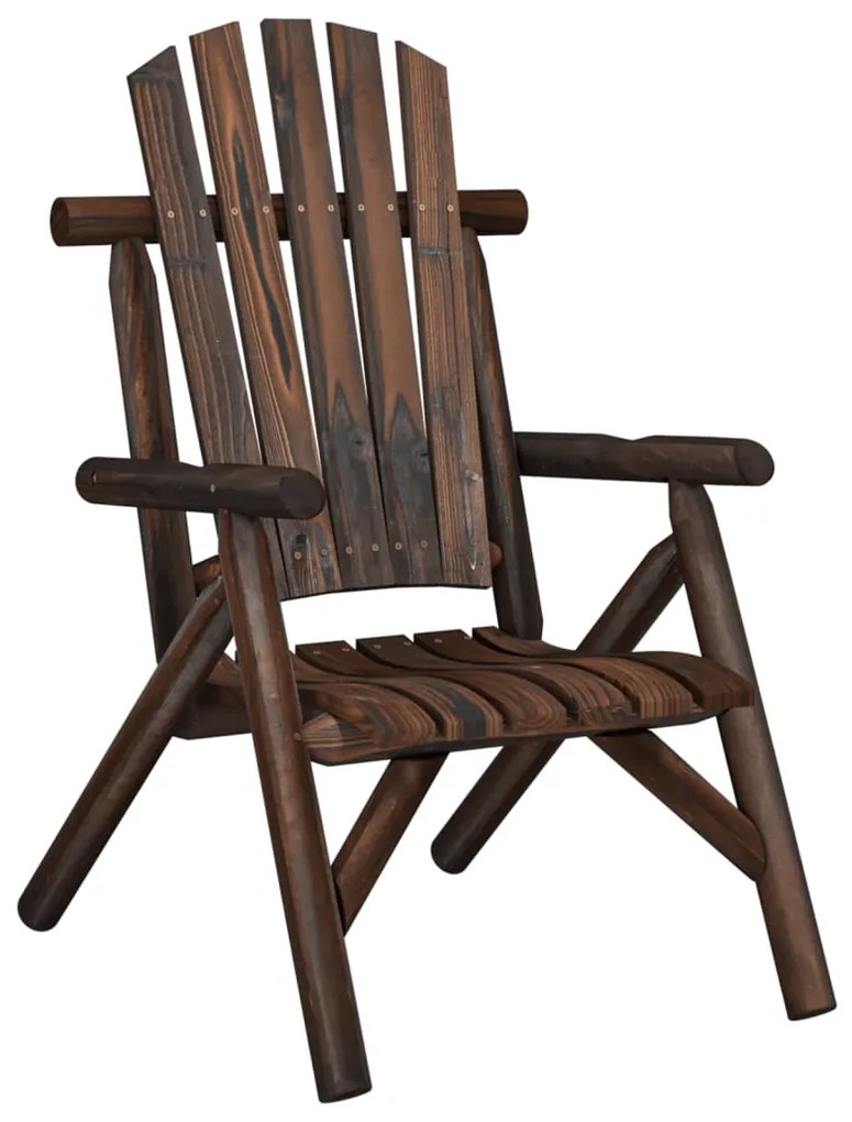 4 pcs conjunto lounge de jardim madeira de abeto maciça
