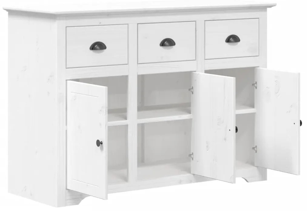 Aparador BODO 115,5x44x80 cm madeira de pinho maciça branco