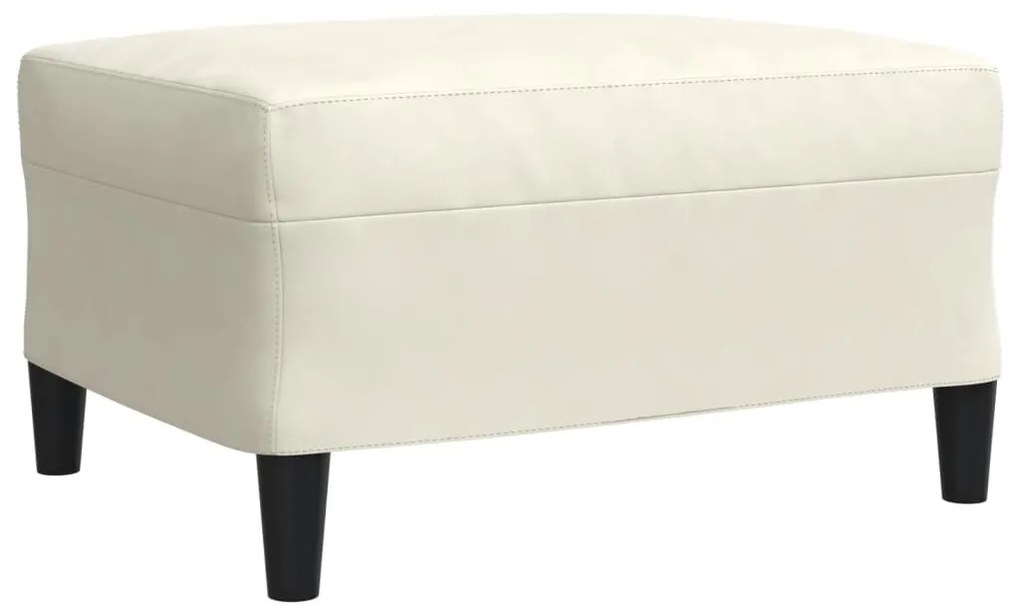 4 pcs conjunto de sofás com almofadões e rolos veludo creme