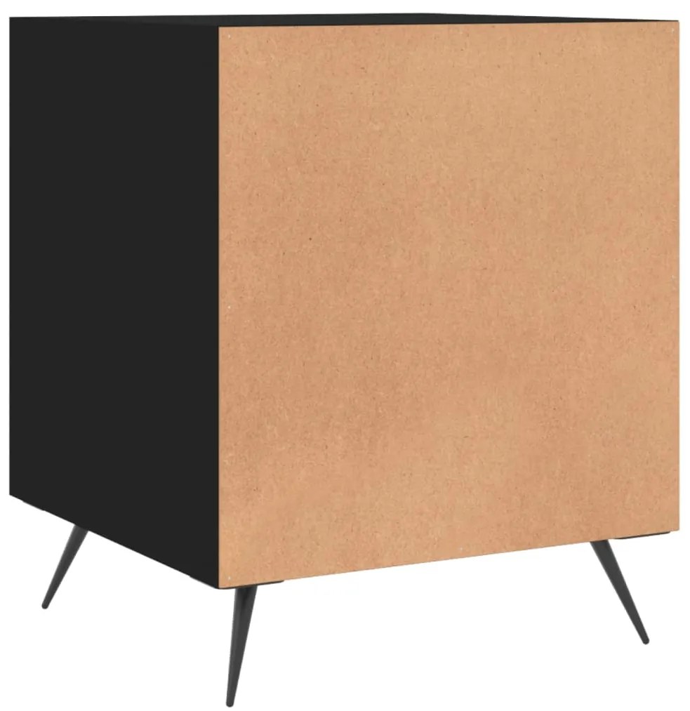 Mesa de cabeceira 40x40x50 cm derivados de madeira preto