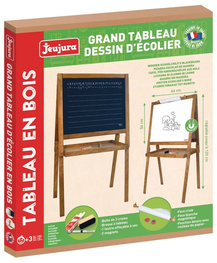 Quadro de Dupla Face Jeujura Large Drawing Board of Schoolboys